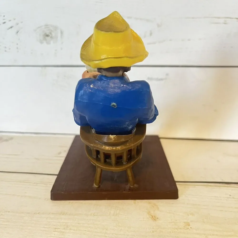 Wilton Old Man Cake Topper “Card Shark” Birthday Retirement Vintage 1978